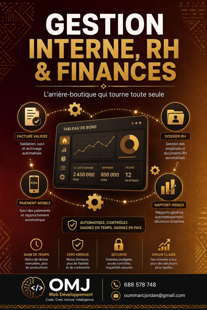 Gestion interne RH et finances